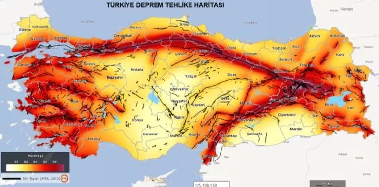 Türkiye Deprem Tehlike Haritası güncellenmeli