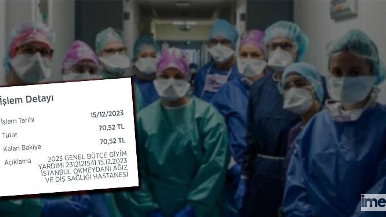 Sağlıkçılara 70 TL giyim yardımına tepki