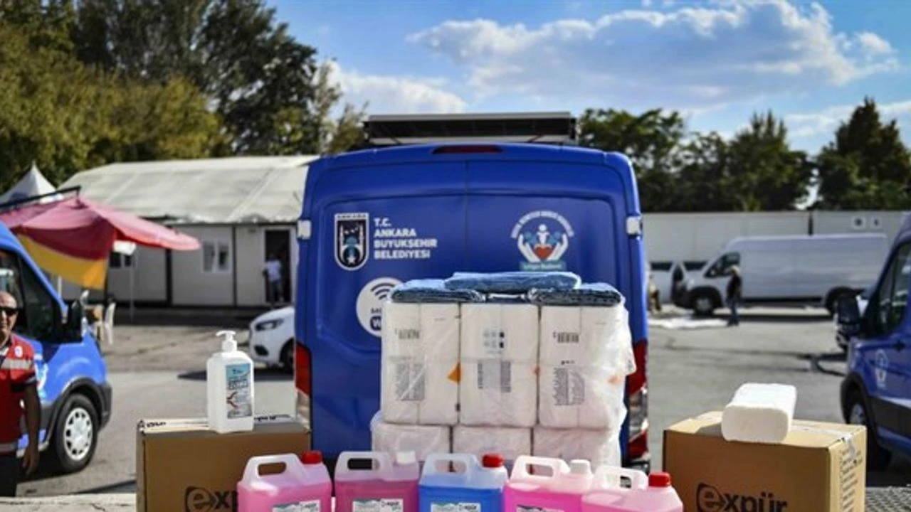 Ankara Büyükşehir’den okullara temizlik malzemesi desteği