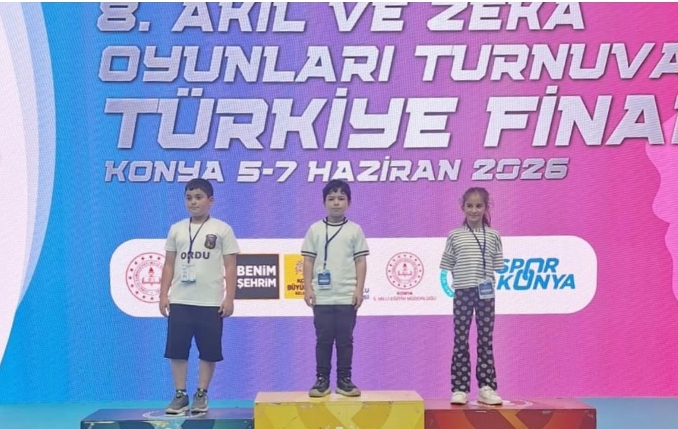 Zeka oyunlarında Türkiye 1. Yusuf aktaş ilkokulundan